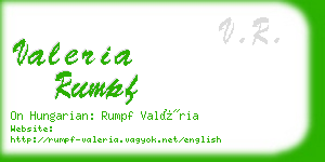 valeria rumpf business card